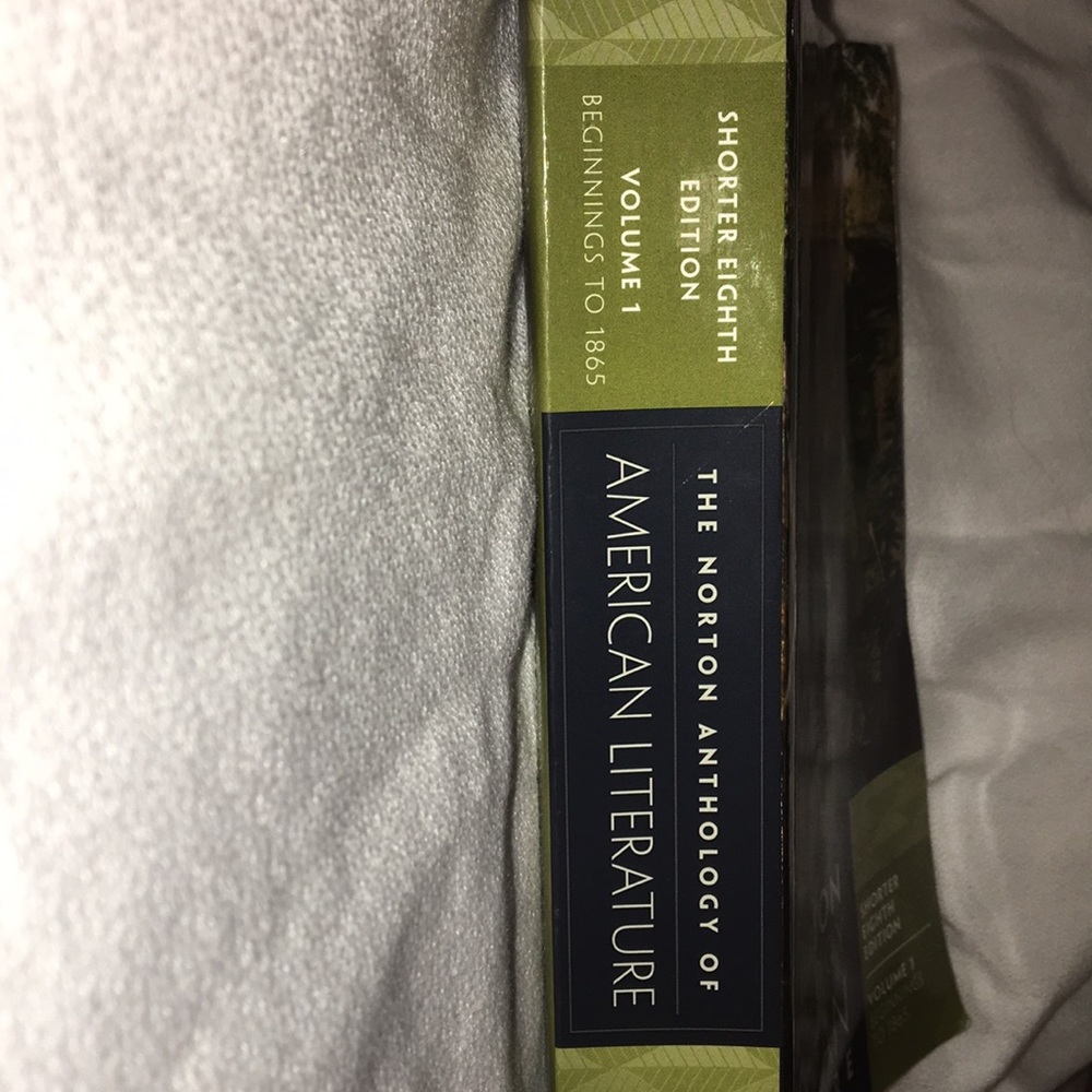 The norton anthology American literature Vol 1